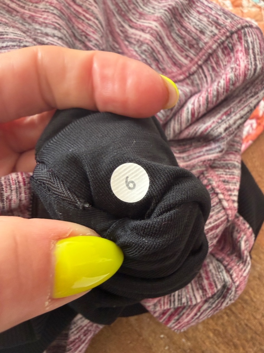 Lululemon Runderful 1/2 Zip Space Dye Camo Berry Rumble Multi Black Sz 6! - Picture 11 of 11